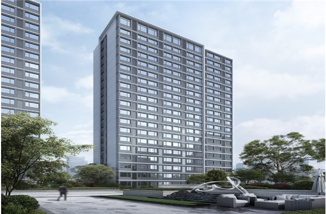 杭州市首座近零能耗住宅建筑临安九游老哥宸锦学府主体结顶